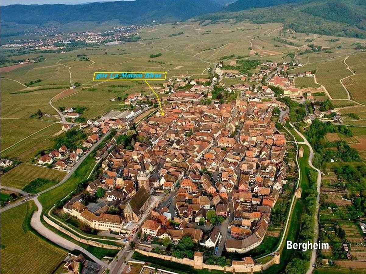 Gite La Maison Bleue Bergheim Exteriör bild